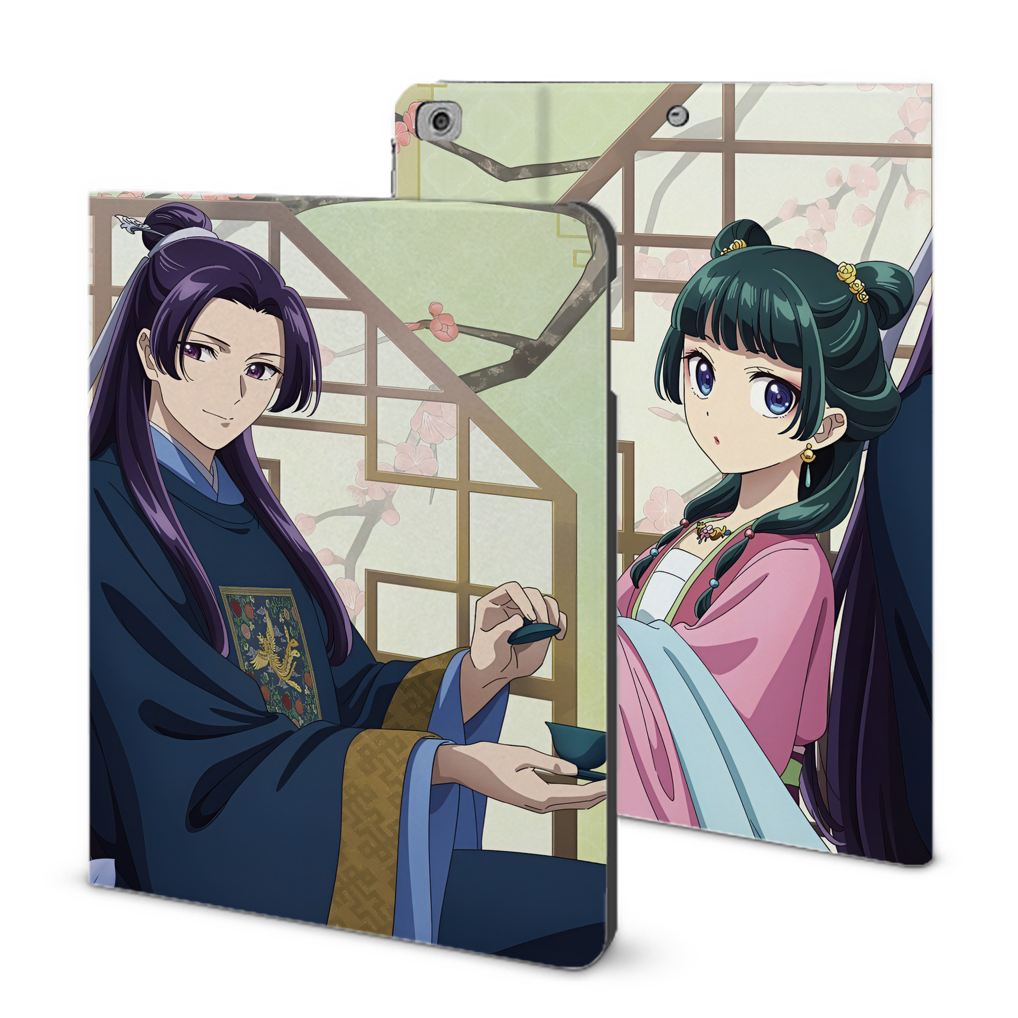 （画像用） 薬屋のひとりごと The Apothecary Diaries IPad ケース ブック型 PUレザー TPU 耐衝撃 軽量 薄型 ペン収納なし 全面保護 IPad 各モデル対応